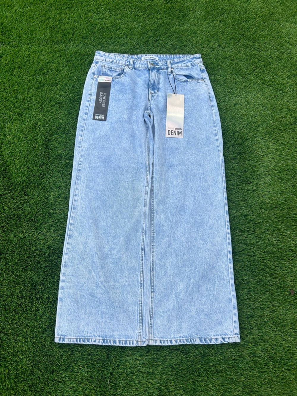 Light Blue Baggy Denim Jeans